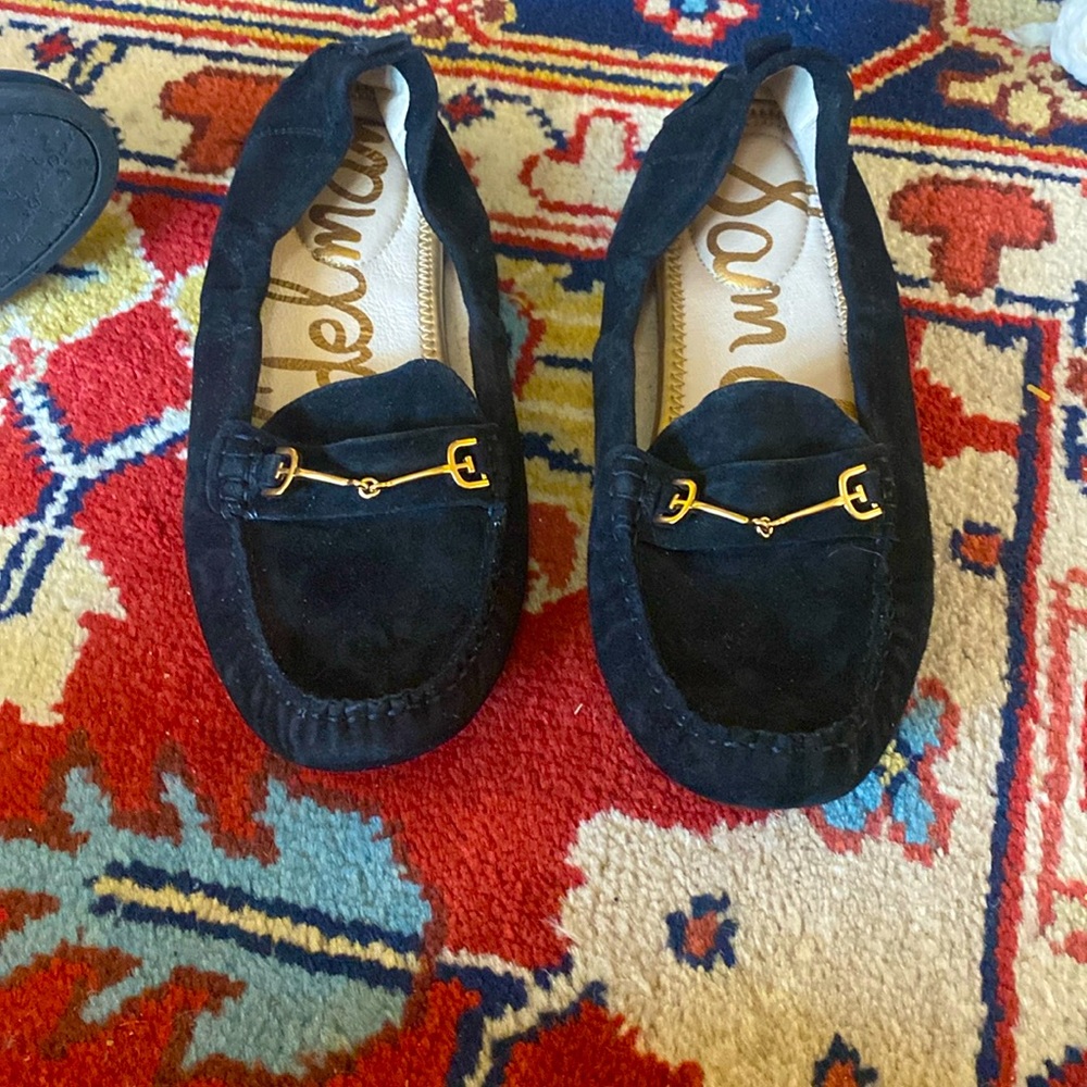 Sam Edelman black suede flats